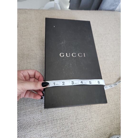Gucci Black Empty Shoe Storage Gift Box 11.5x6.5x4 - Picture 8 of 9